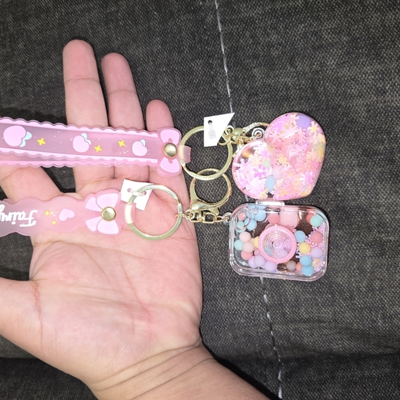 Pink Heart and Candy Keychain Set - Picture 3 of 5